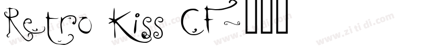 Retro Kiss CF字体转换